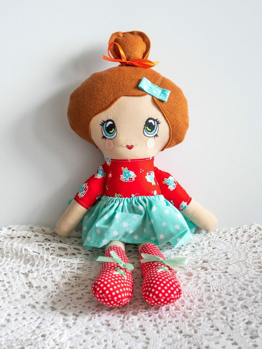 Lalka Rojberka Agatka 46 cm - prezent handmade na roczek