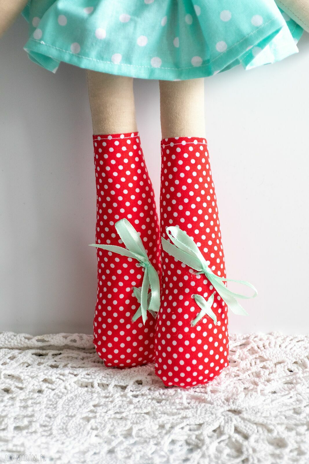 Lalka Rojberka Agatka 46 cm - prezent handmade na roczek
