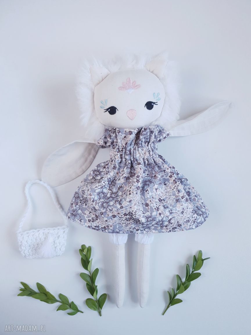 Lalka Sowa Aurelka 33 cm - eko przytulanka do pokoju dziecka