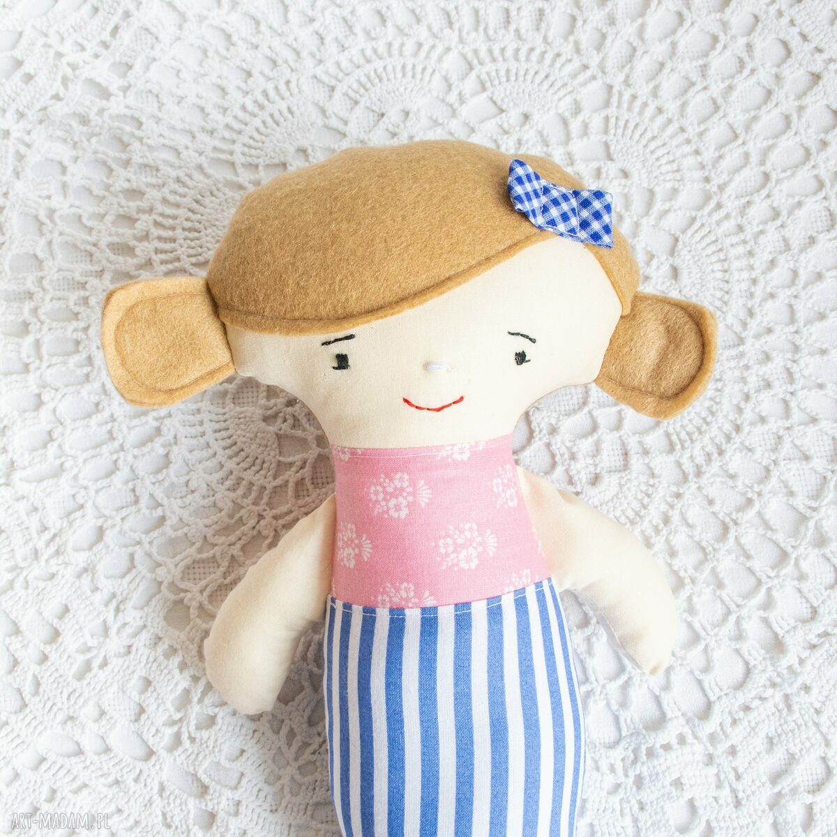 Lalka syrenka 33 cm - Hania na chrzest, roczek i Dzień Dziecka