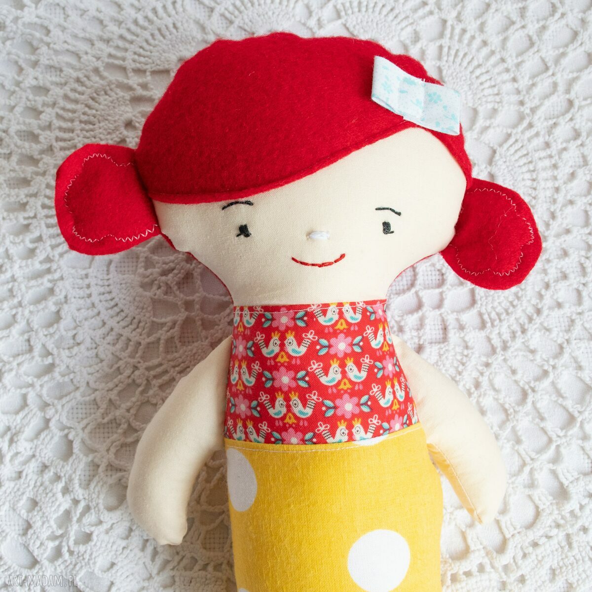 Lalka syrenka 33 cm - Małgosia, ręcznie wykonana