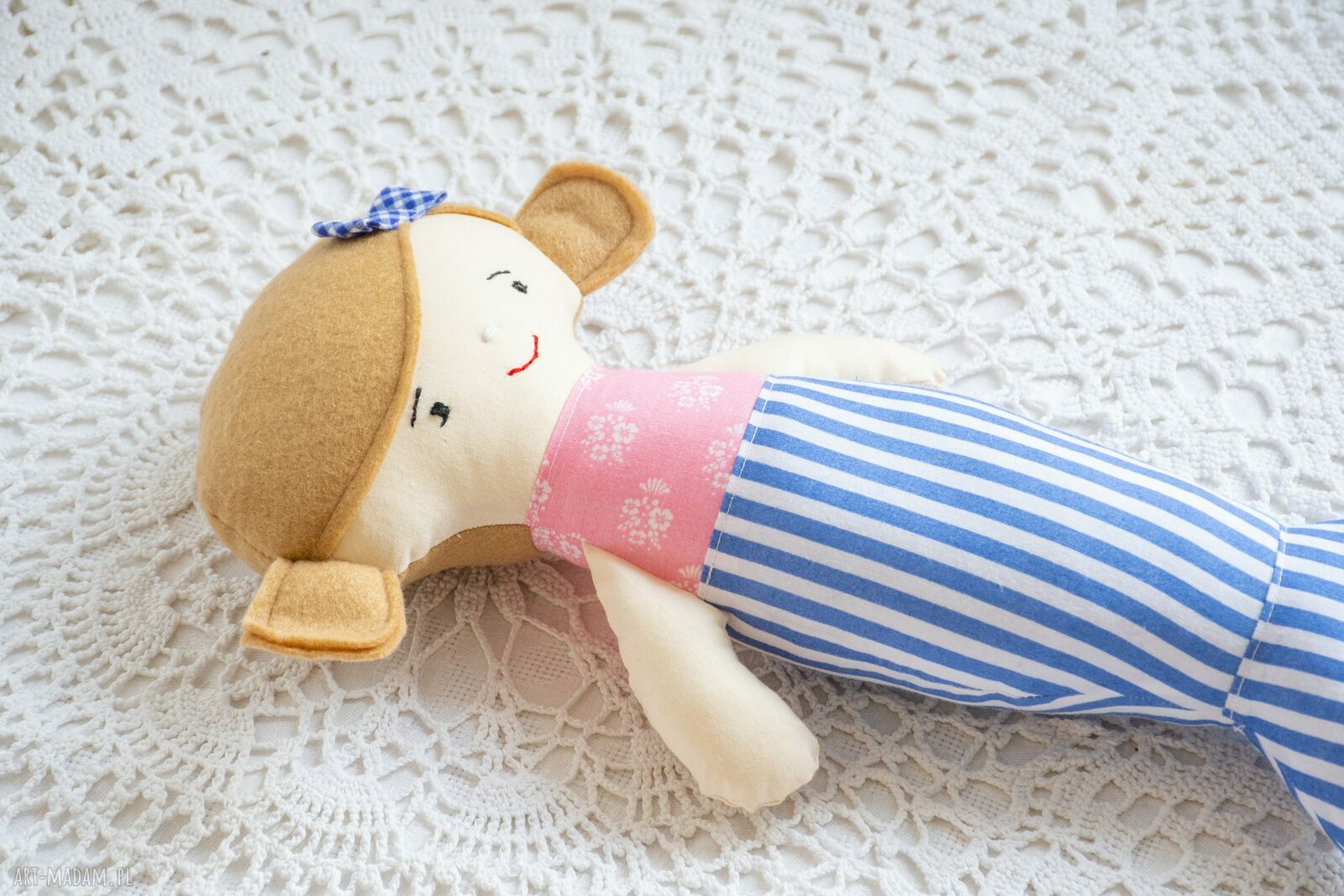 Lalka syrenka 33 cm - Hania na chrzest, roczek i Dzień Dziecka