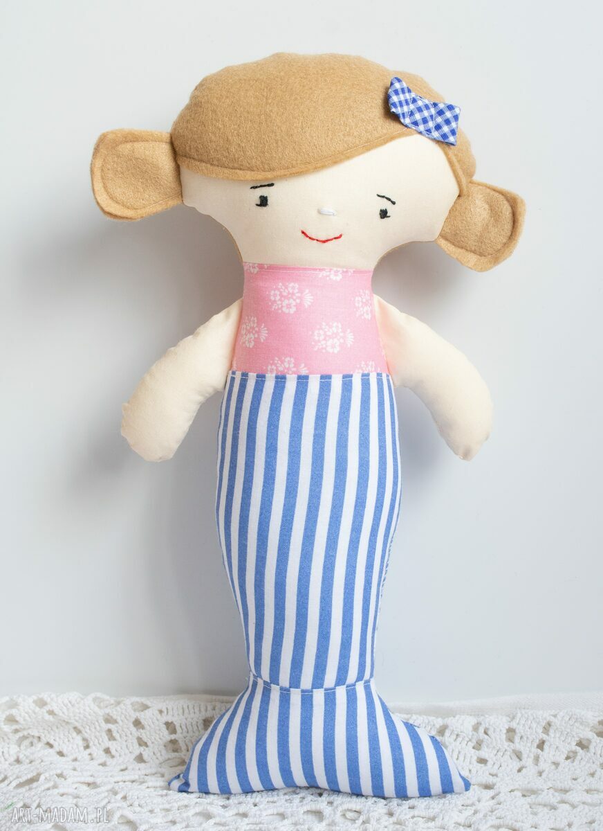 Lalka syrenka 33 cm - Hania na chrzest, roczek i Dzień Dziecka