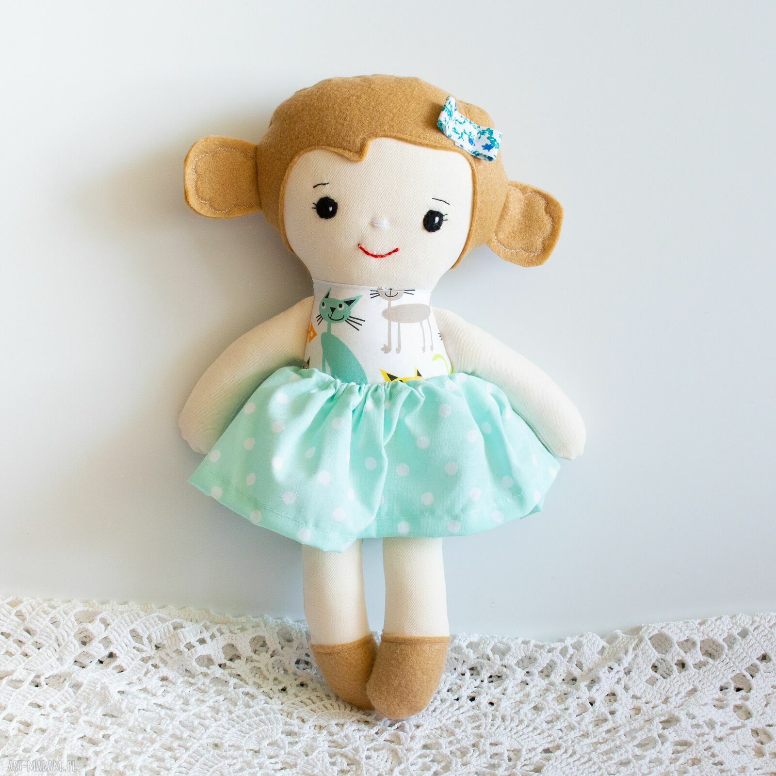Lalka Tośka Marysia 34 cm - baletnica ręcznie robiona dla dziewczynki