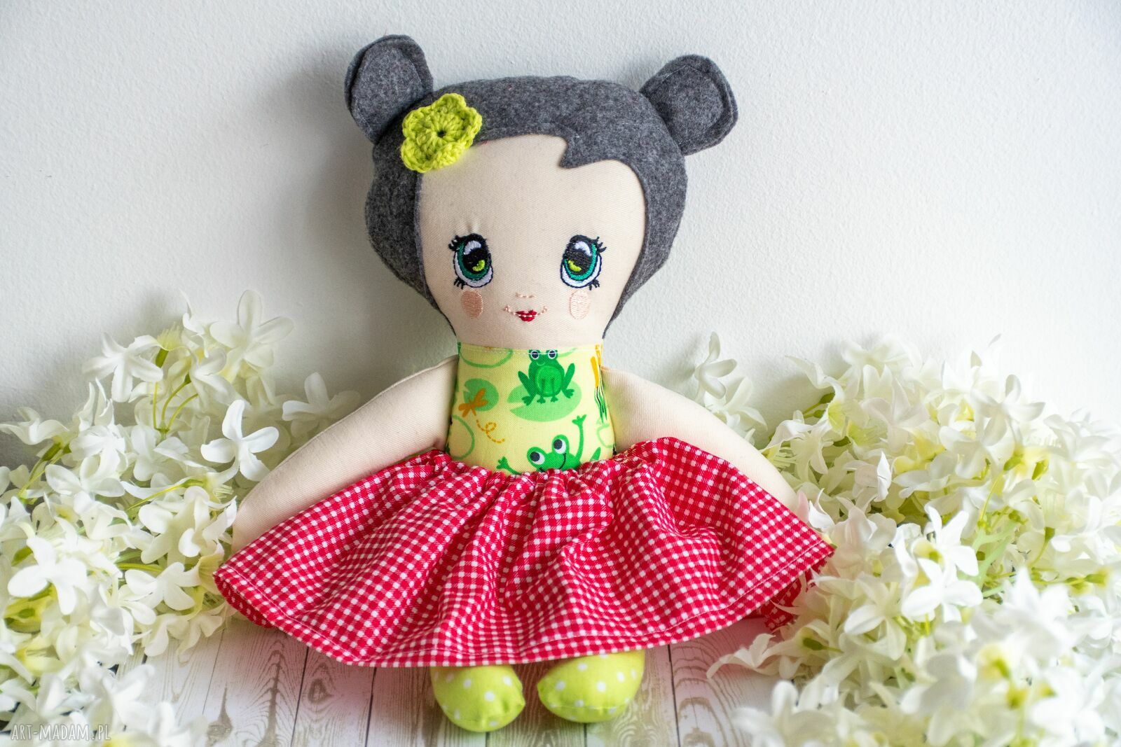 Lalka Tośka - Basia 34 cm w motywie żabki