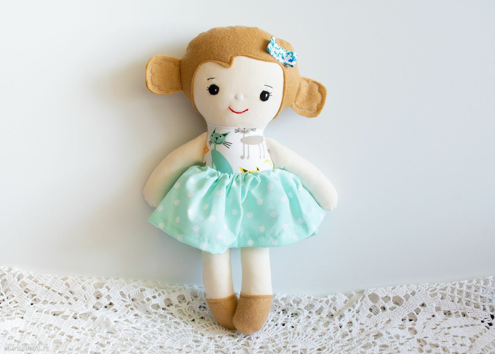 Lalka Tośka Marysia 34 cm - baletnica ręcznie robiona dla dziewczynki