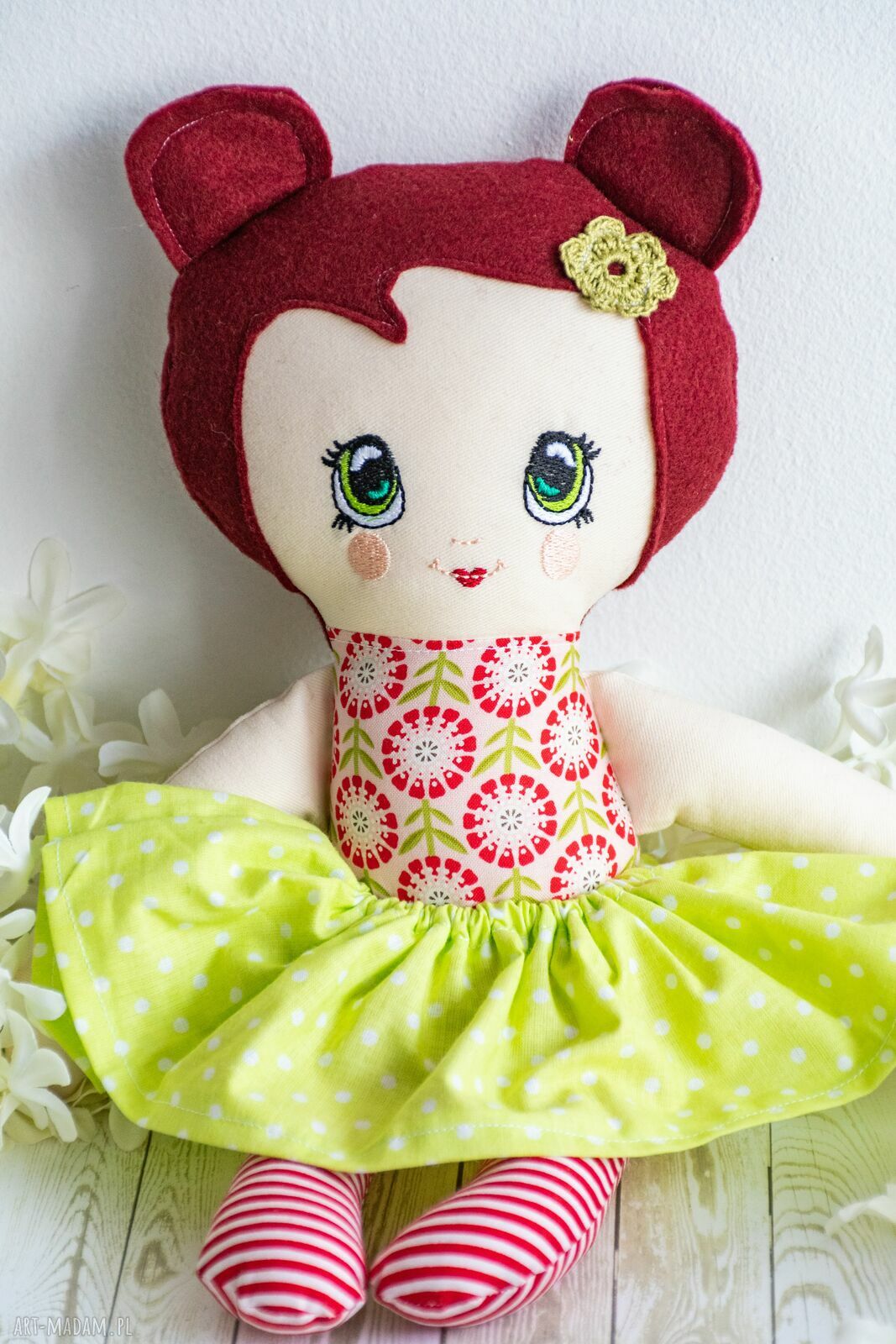 Lalka Tośka - Oleńka 34 cm (szmacianka) - roczek i Wielkanoc