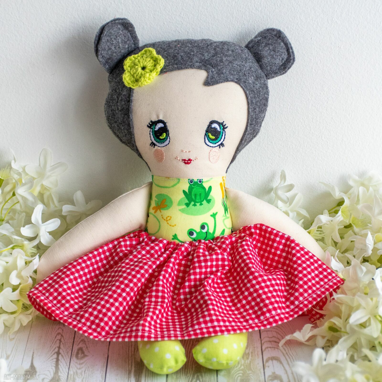 Lalka Tośka - Basia 34 cm w motywie żabki