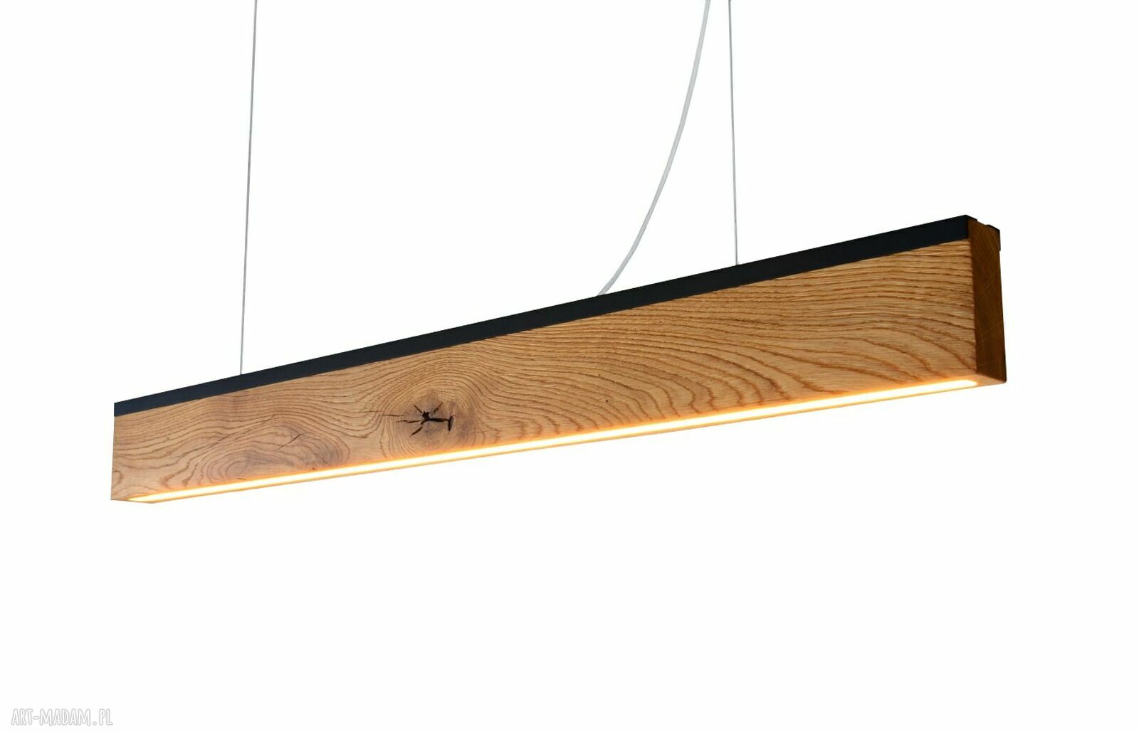 Lampa RIFT 100 cm - listwa czarna z LED, światło w dół