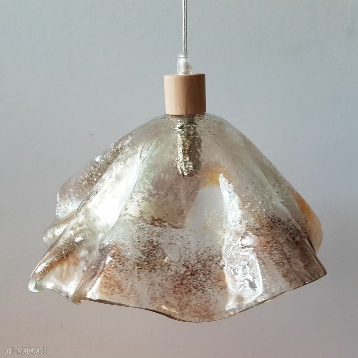 Lampa wisząca MEDUZA - komplet ze szkła formowanego (E14)