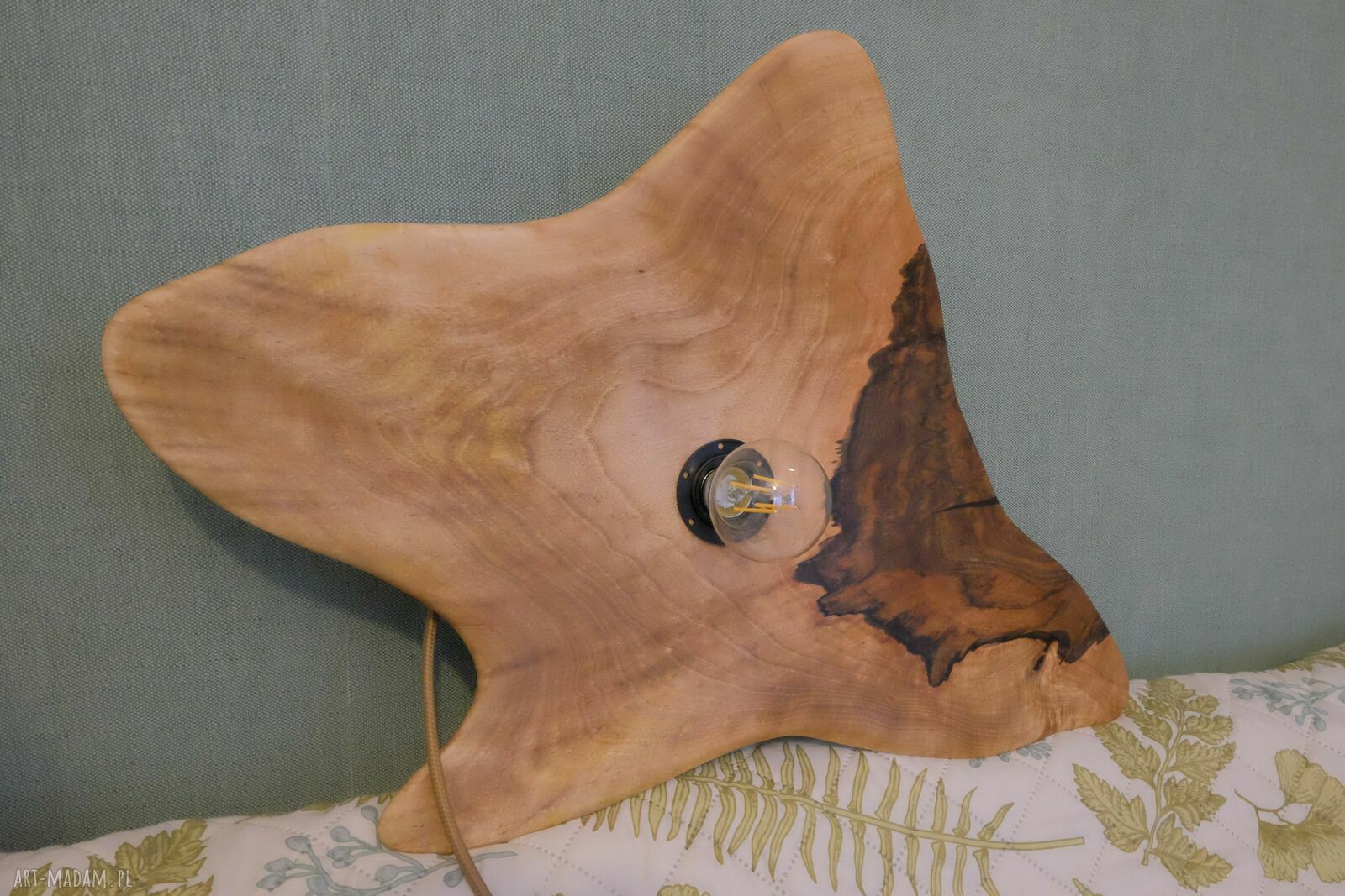 Lampa wisząca rzeźbiona z drewna drewniany żyrandol do salonu i jadalni
