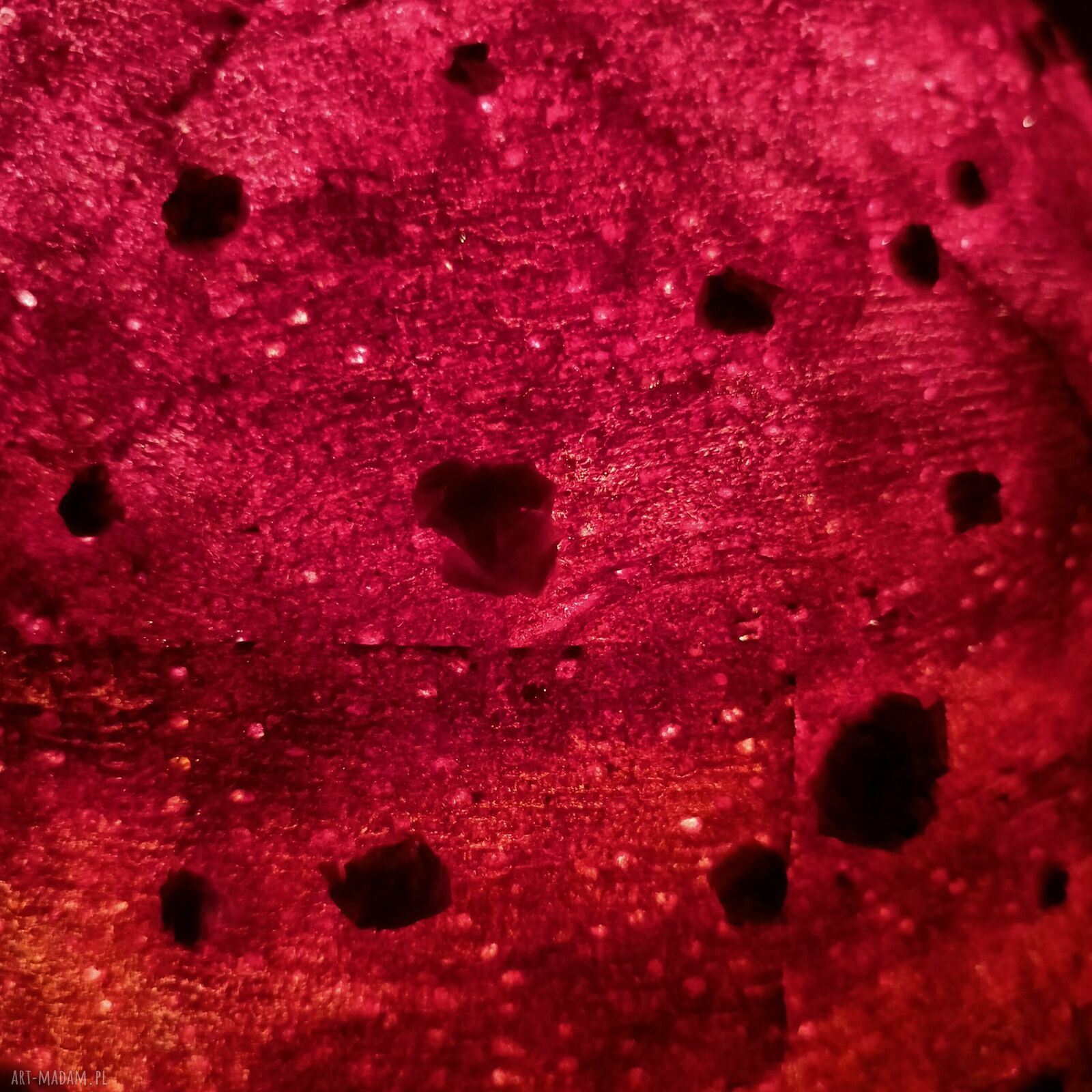 Lampka nocna muchomorek - ręcznie wykonana lampa LED