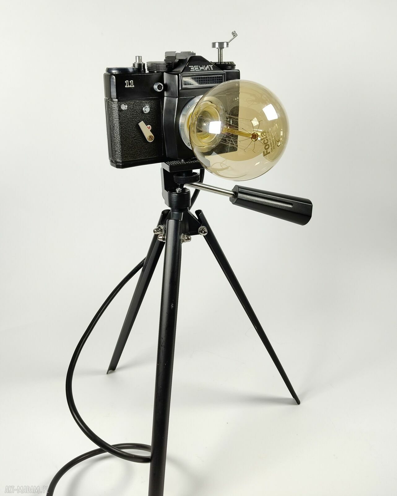 Lampka z aparatu fotograficznego - retro prezent dla fotografki