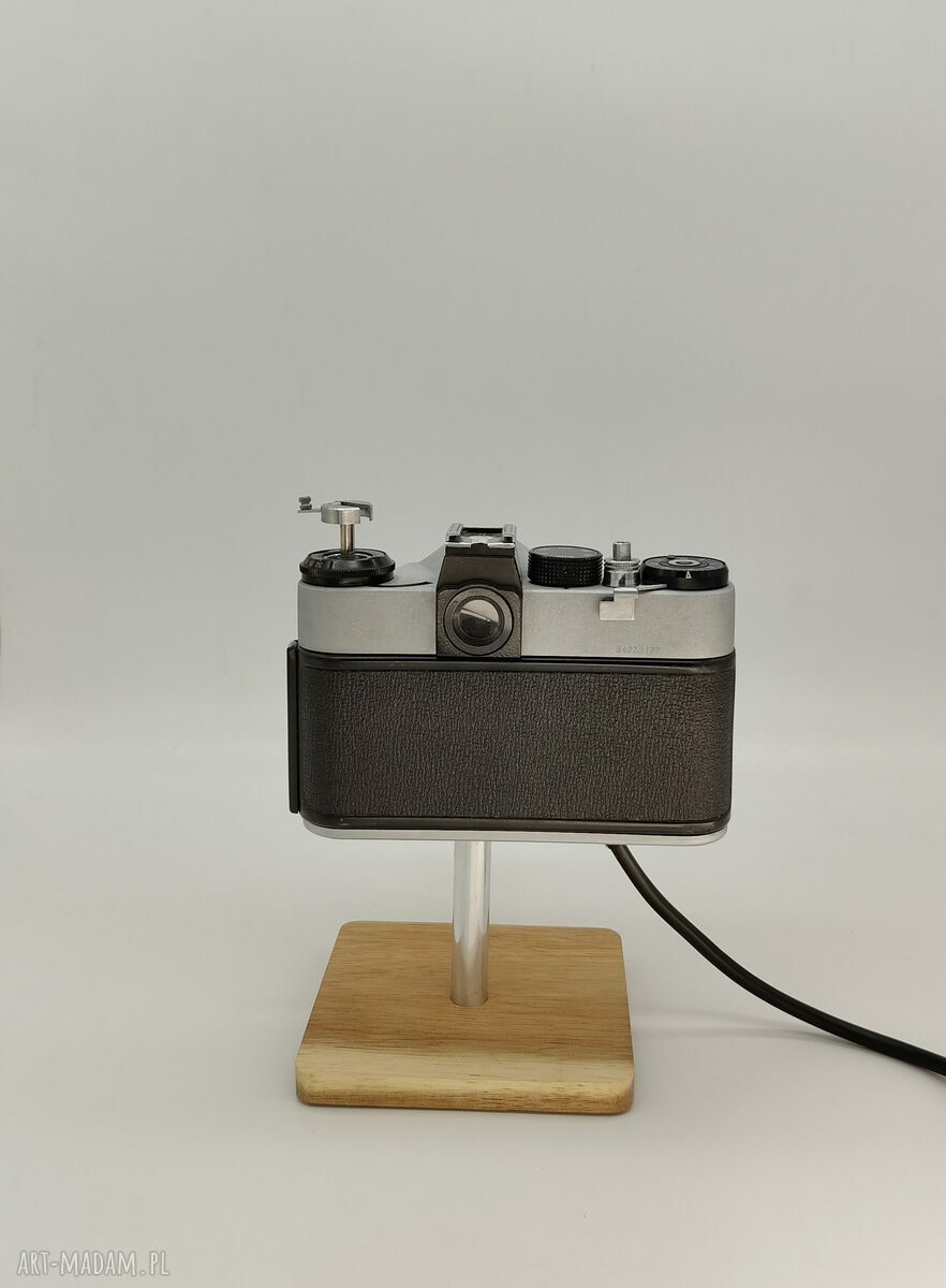 Lampka vintage z aparatu fotograficznego - oryginalny prezent retro