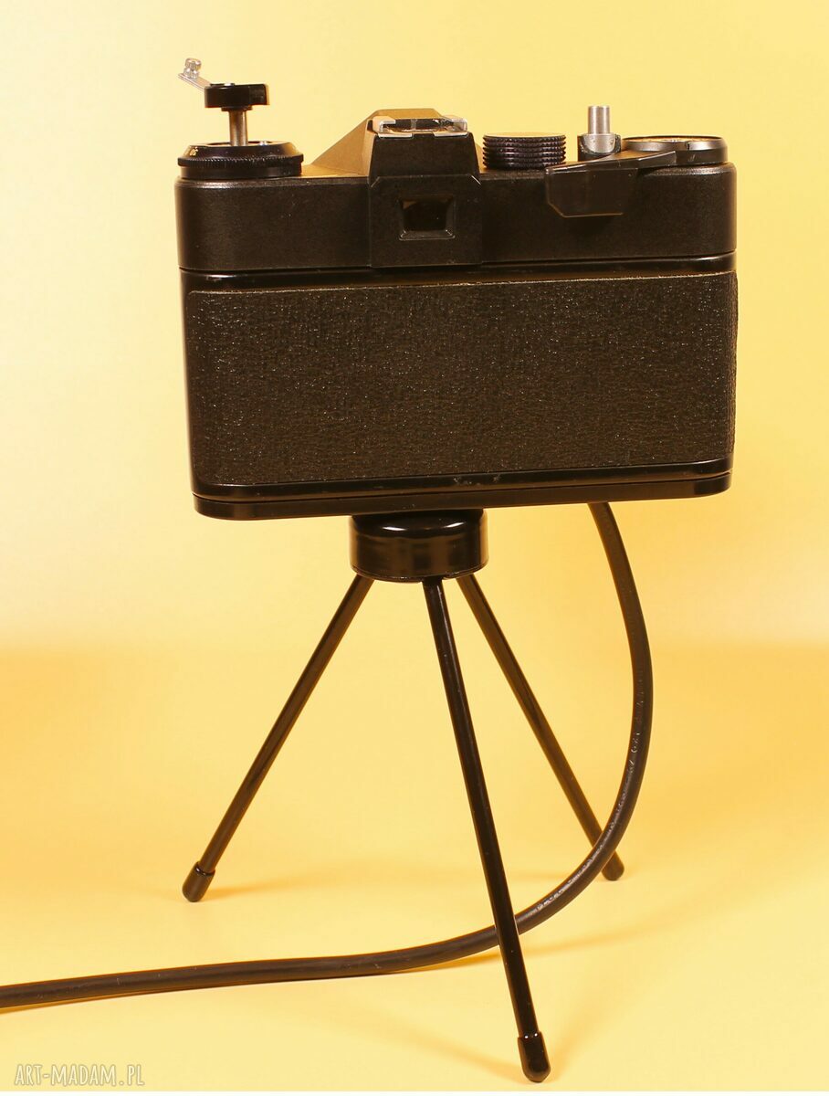Retro lampka z aparatu - oryginalny prezent dla fotografa i fotografki