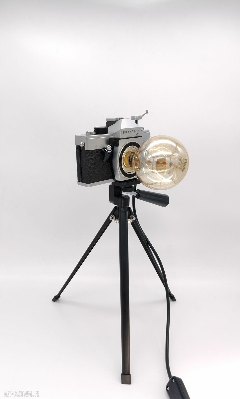 Lampka z aparatu w stylu retro - prezent dla fotografa i fotografki