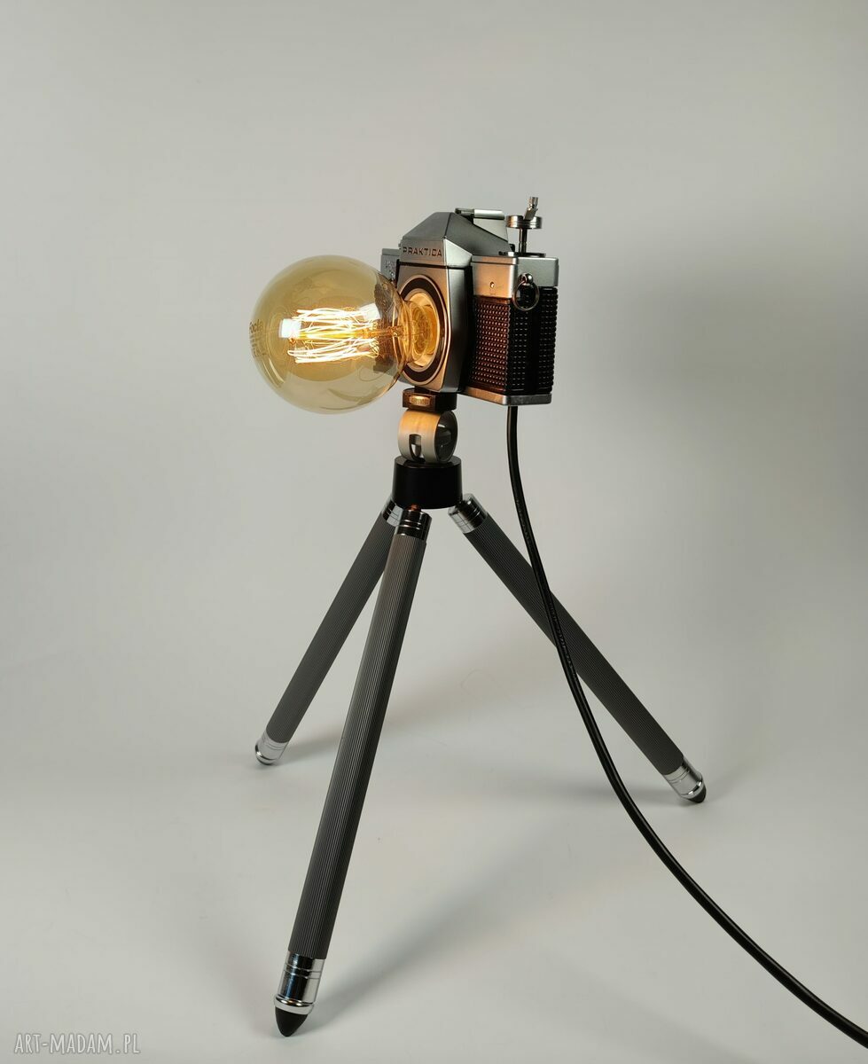Lampka z aparatu fotograficznego - retro prezent dla fotografki