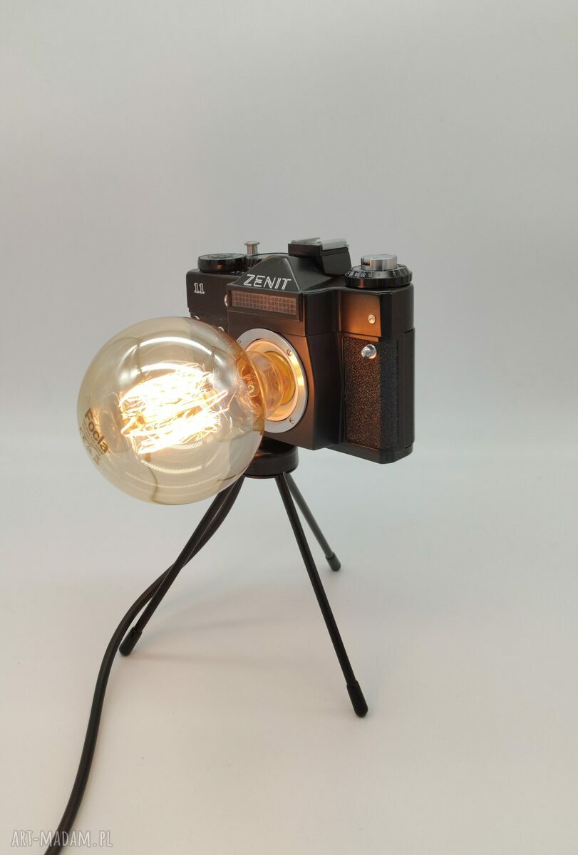Retro lampka z aparatu fotograficznego - prezent dla fotograficzki