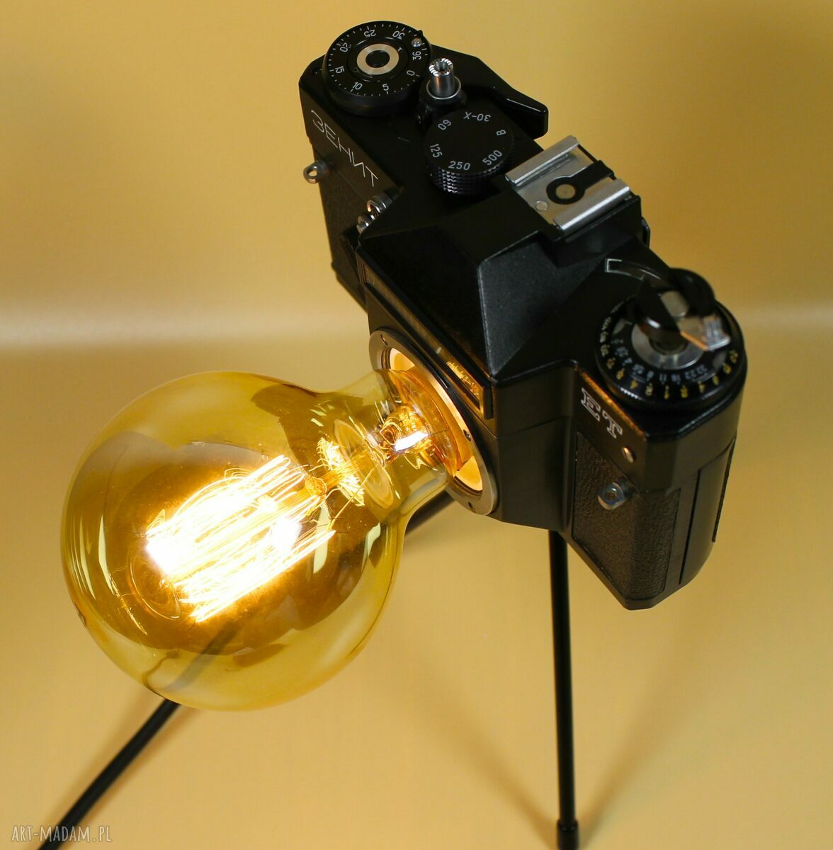 Retro lampka z aparatu - oryginalny prezent dla fotografa i fotografki