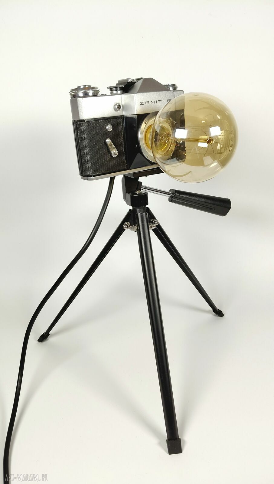 Lampka z aparatu fotograficznego - retro prezent dla fotografa