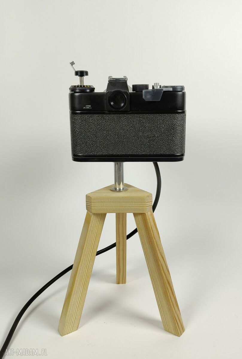 Lampka z aparatu fotograficznego w stylu RETRO - prezent dla fotografa i fotografki