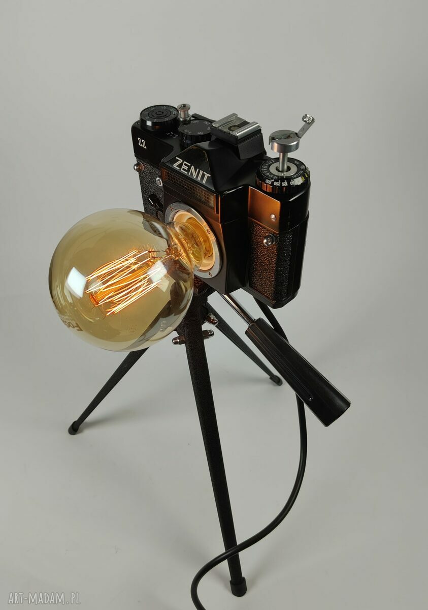 Lampka z aparatu fotograficznego w stylu RETRO - prezent dla fotografa