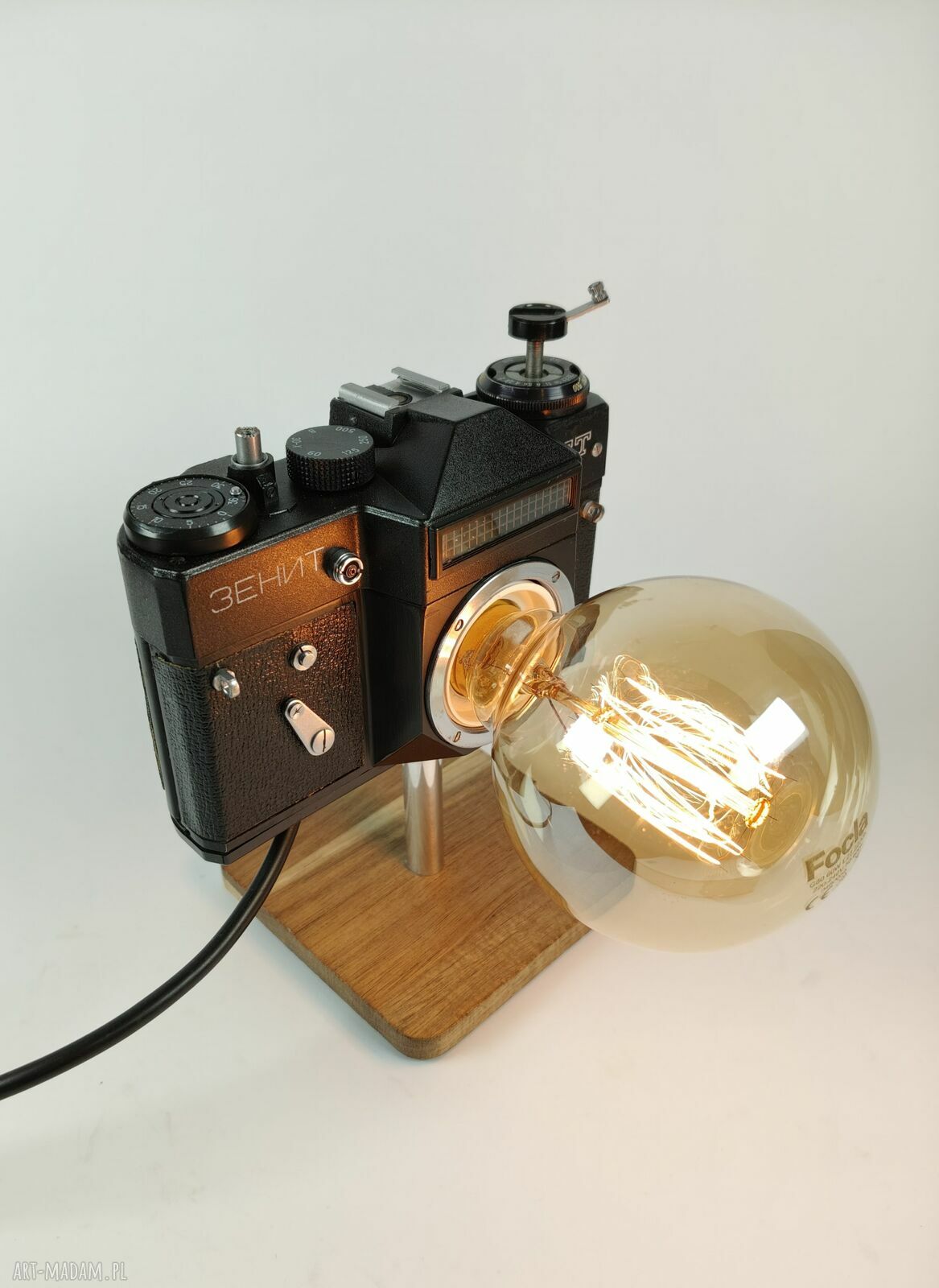 Lampka z aparatu fotograficznego w stylu RETRO - prezent dla fotografa i fotografki