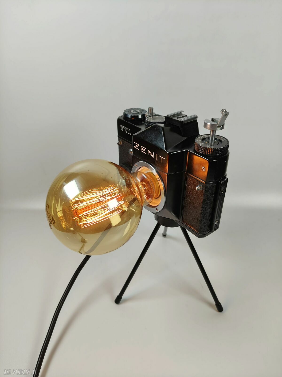 Retro lampka z aparatu - oryginalny prezent dla fotografa i fotografki