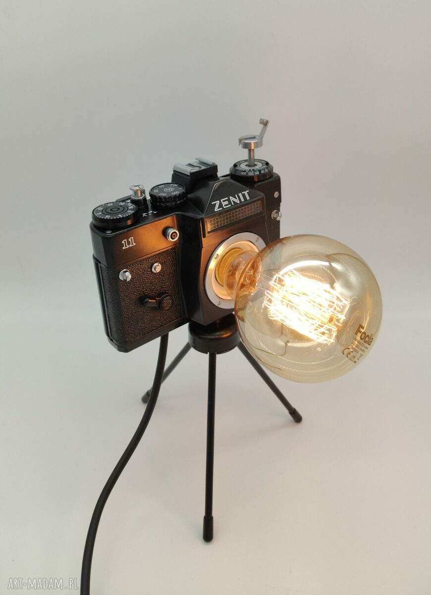 Retro lampka z aparatu fotograficznego - prezent dla fotograficzki