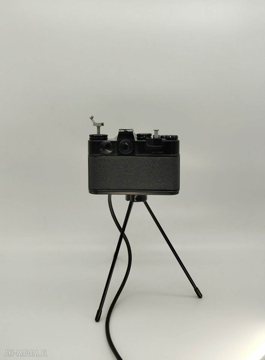 Lampka z aparatu fotograficznego - retro biurkowa, oryginalny prezent dla fotografki