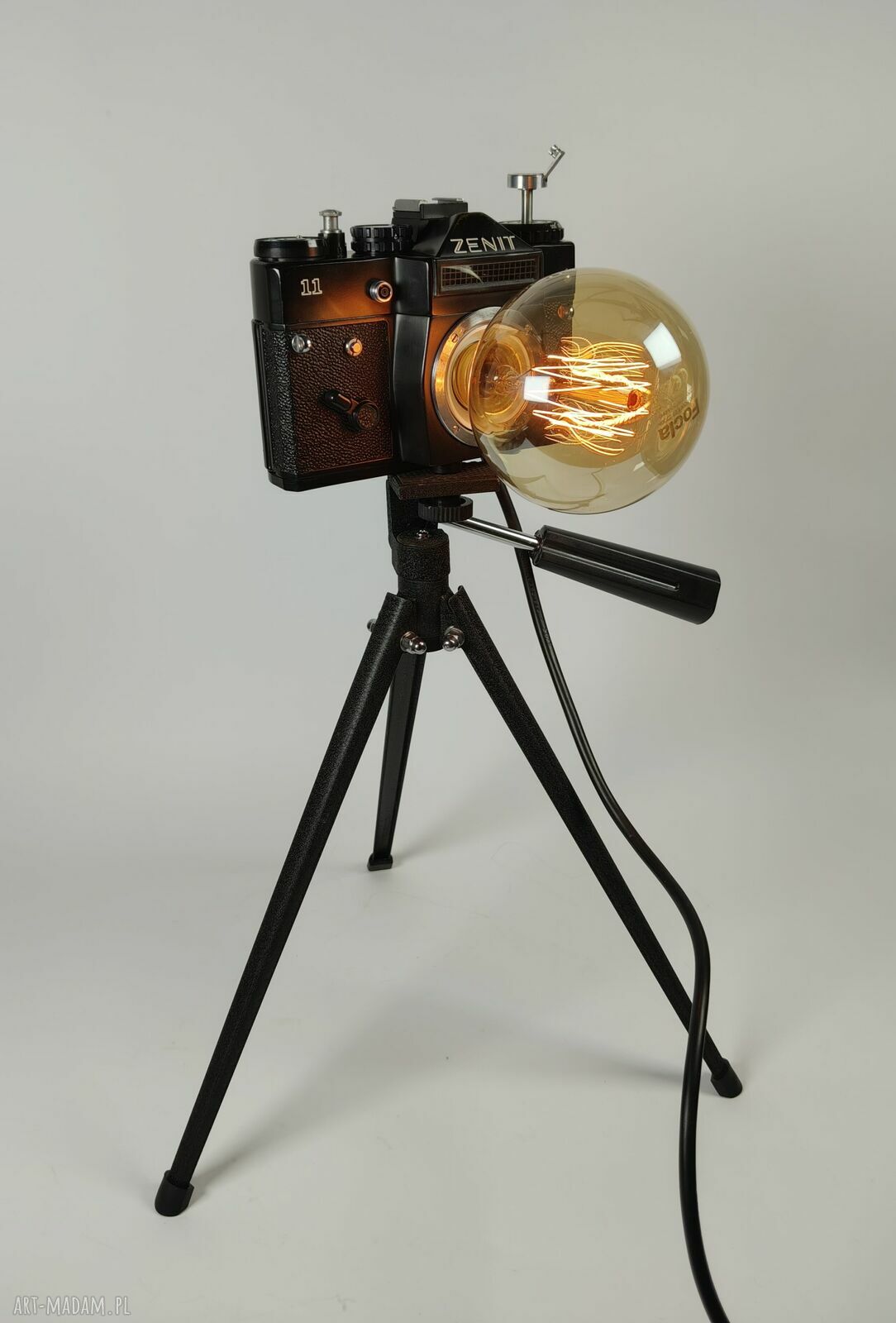 Lampka z aparatu fotograficznego w stylu RETRO - prezent dla fotografa