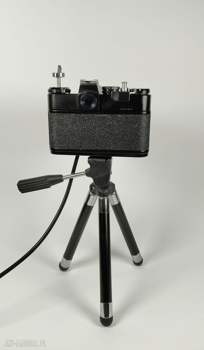 Lampka retro z aparatu fotograficznego - oryginalny prezent dla fotografa i fotografki
