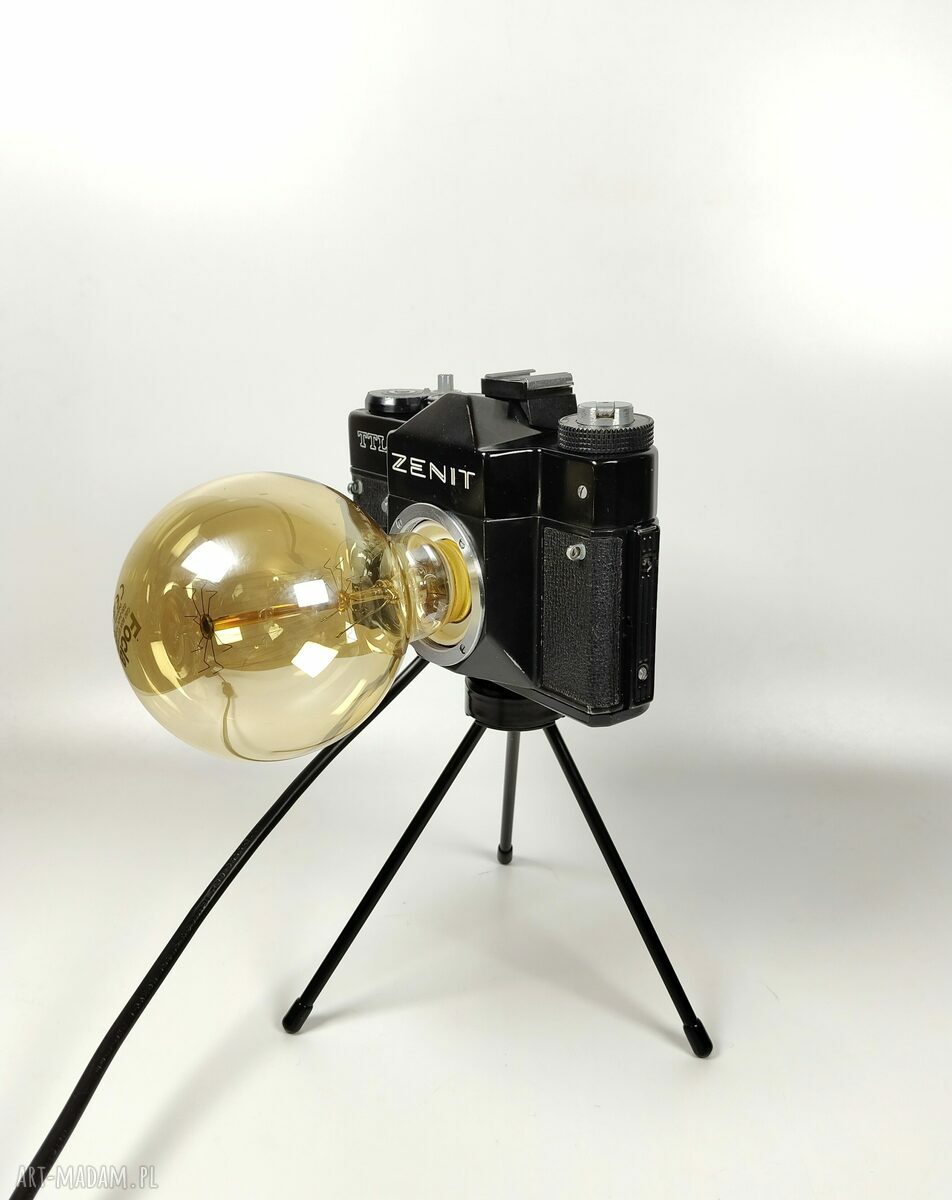 Retro lampka z aparatu - oryginalny prezent dla fotografa i fotografki