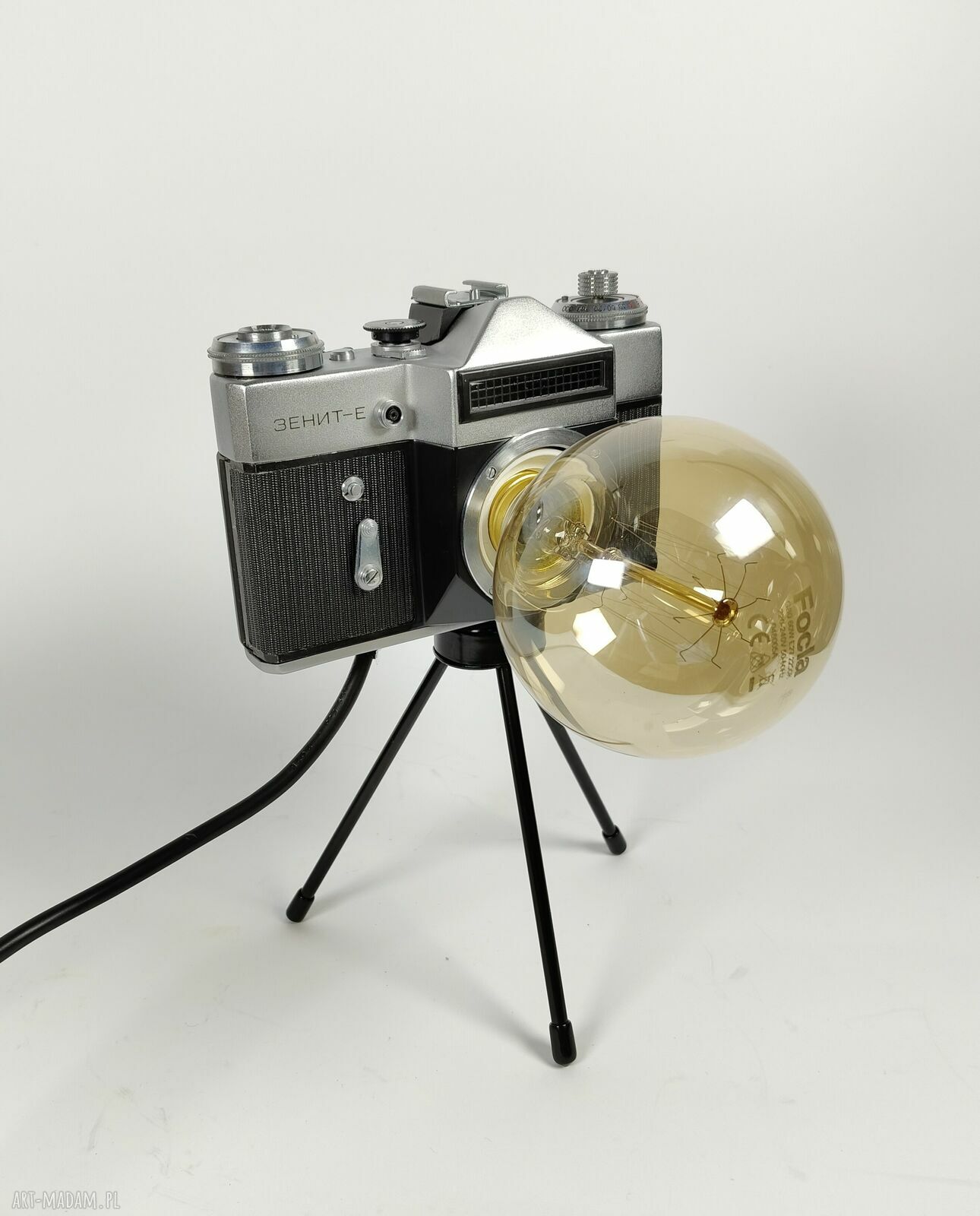 Lampka RETRO z aparatu fotograficznego - oryginalny prezent dla fotografa
