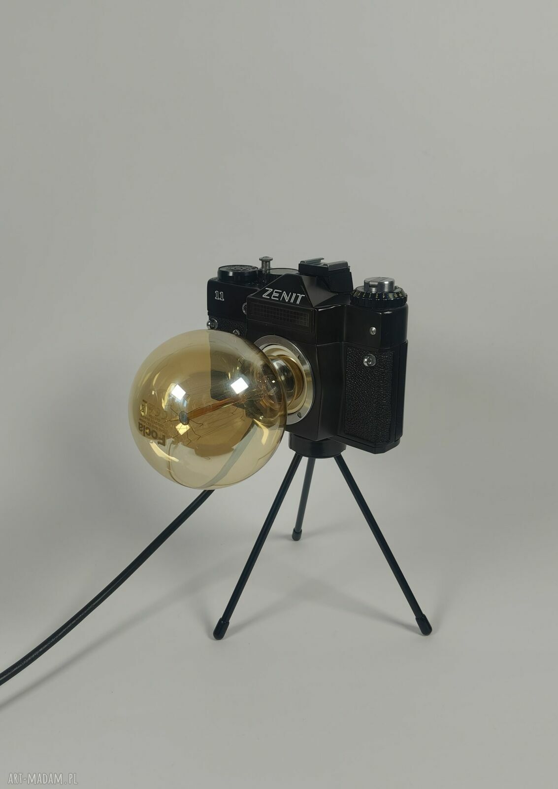 Lampka z aparatu fotograficznego - retro prezent dla fotografki