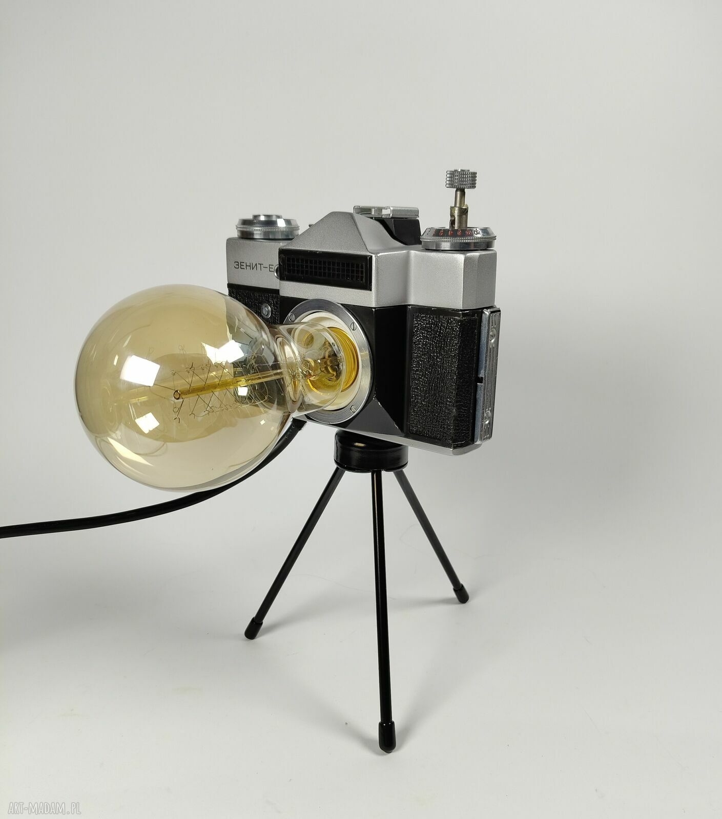 Retro lampka z aparatu fotograficznego - prezent dla fotografa lub fotografki