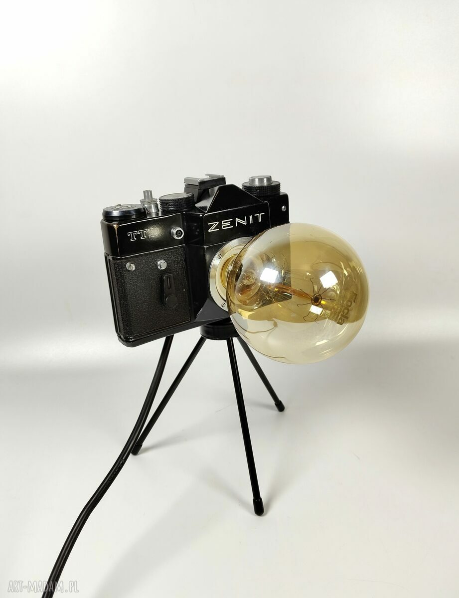 Retro lampka z aparatu - oryginalny prezent dla fotografa i fotografki