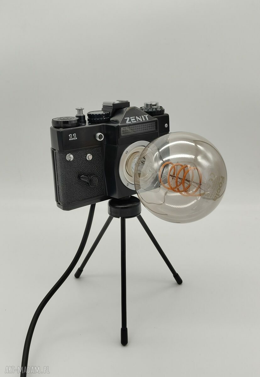 Retro lampka z aparatu fotograficznego - prezent dla fotograficzki