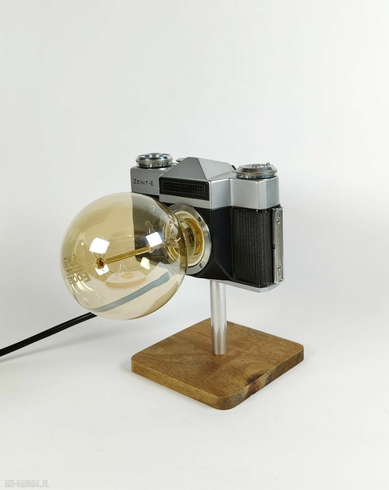 Oryginalna lampka z aparatu fotograficznego - prezent retro dla fotografa