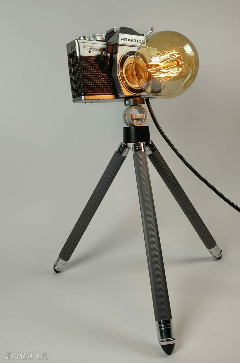 Lampka z aparatu fotograficznego - retro prezent dla fotografki