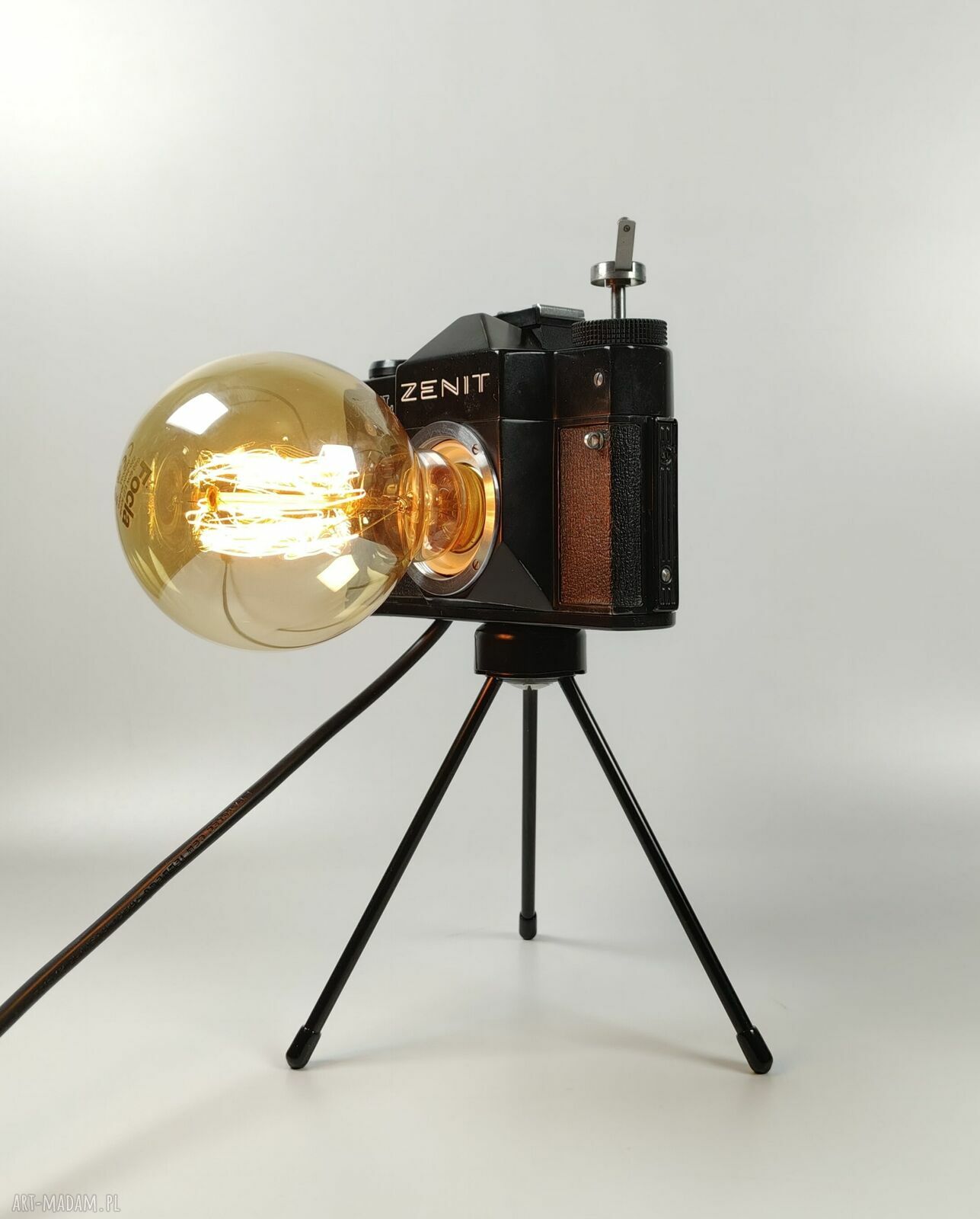 Retro lampka z aparatu - oryginalny prezent dla fotografa i fotografki