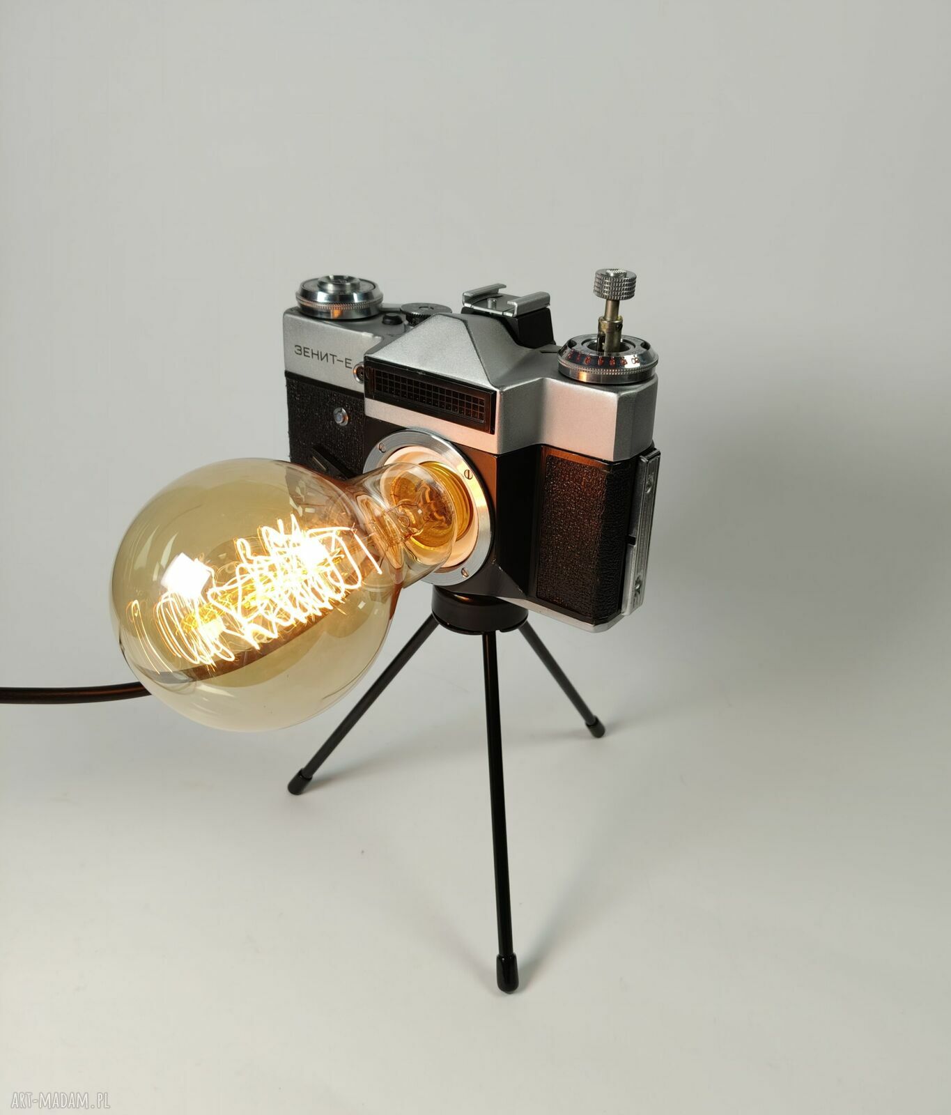 Retro lampka z aparatu fotograficznego - prezent dla fotografa lub fotografki