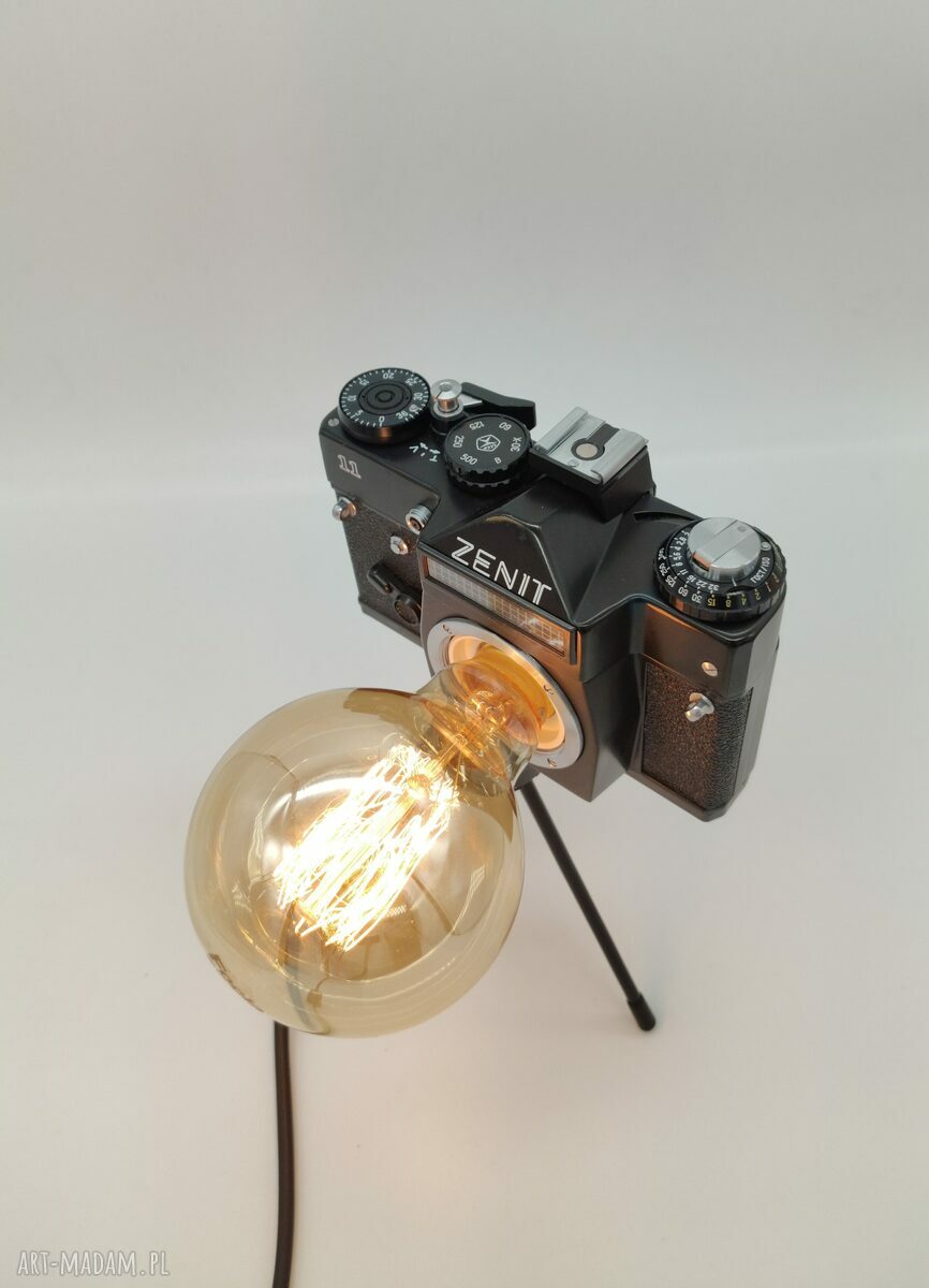 Retro lampka z aparatu fotograficznego - prezent dla fotograficzki
