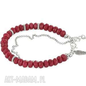 earth energy - ruby jade - srebrne bransoletki