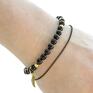 bransoletki onyks gentleness - onyx with wing