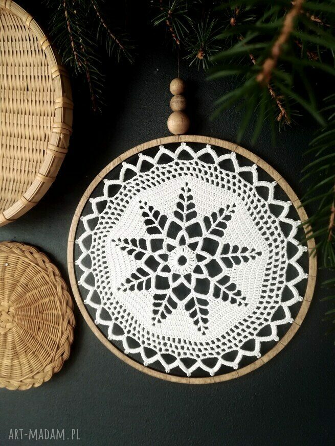 Łapacz snów hand made ręcznie robiona dekoracja w art Madam.pl