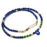 naszyjniki minerały lapis lazuli & diopsyd /choker/ - szlachetna