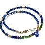 kamienie naturalne naszyjniki lapis lazuli & diopsyd /choker/ - szlachetna