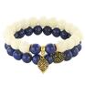 oryginalne bransoletki lapis lazuli stone with bead