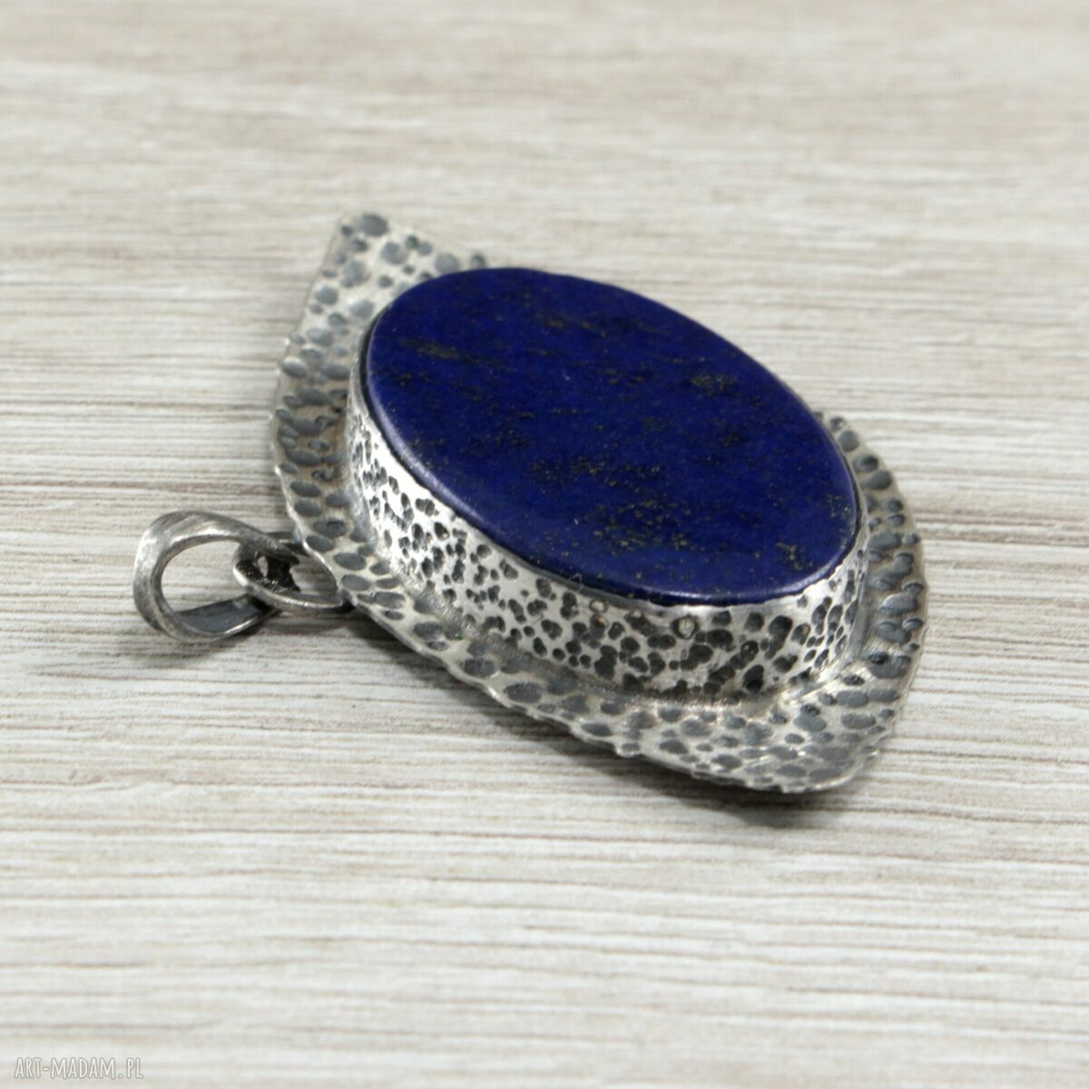 Lapis lazuli i srebro - wisiorek 1813a